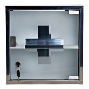 Mala de Primeiros Socorros DKD Home Decor Metal Espelho (30 x 30 x 12 cm)