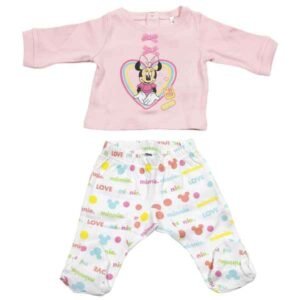 Conjunto de Vestuário Minnie Mouse Bebé Cor de Rosa