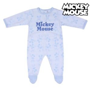 Babygrow de Manga Comprida para Bebé Mickey Mouse Azul