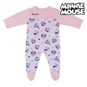 Babygrow de Manga Comprida para Bebé Minnie Mouse Cor de Rosa
